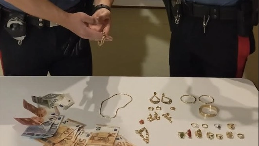 La refurtiva recuperata dai carabinieri