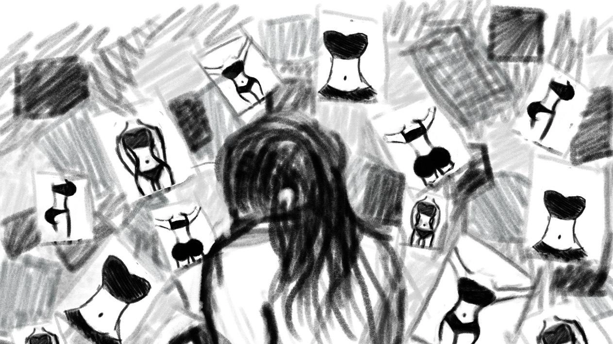 Un disegno realizzato da Alice Dini e Carolina Magnani