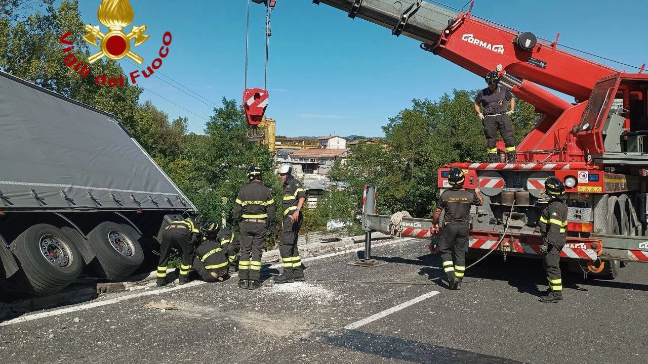 L'intervento dei vigili del fuoco