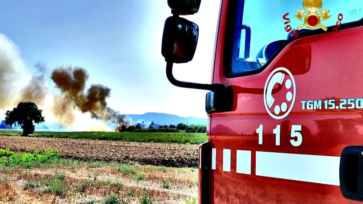 L'intervento dei vigili del fuoco