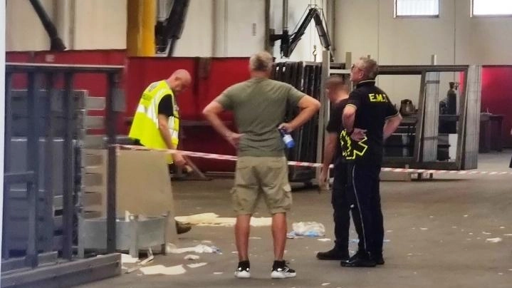 Il sopralluogo dove è accaduto l’incidente