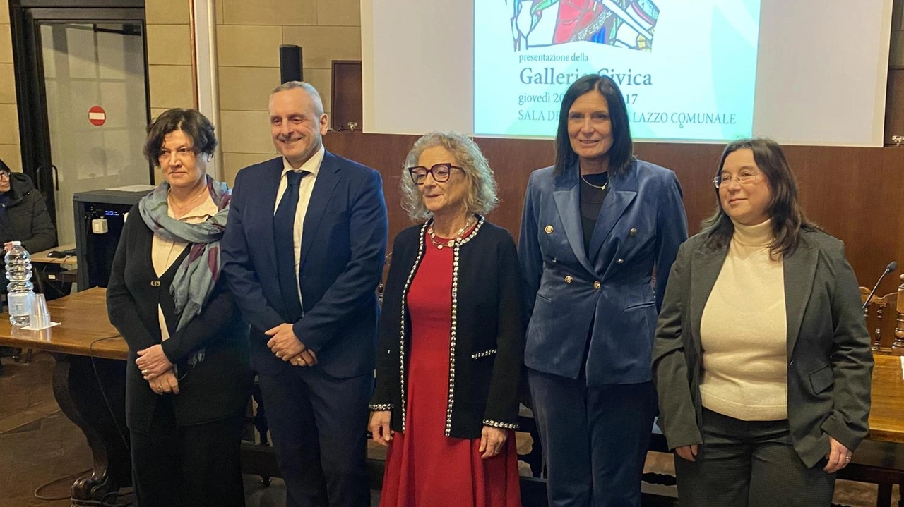 La presentazione dell’operazione di recupero della Galleria civica ieri pomeriggio nella Sala delle lupe, con il sindaco Nicoletta Fabio La presentazione dell’operazione di recupero della Galleria civica ieri pomeriggio nella Sala delle lupe, con il sindaco Nicoletta Fabio