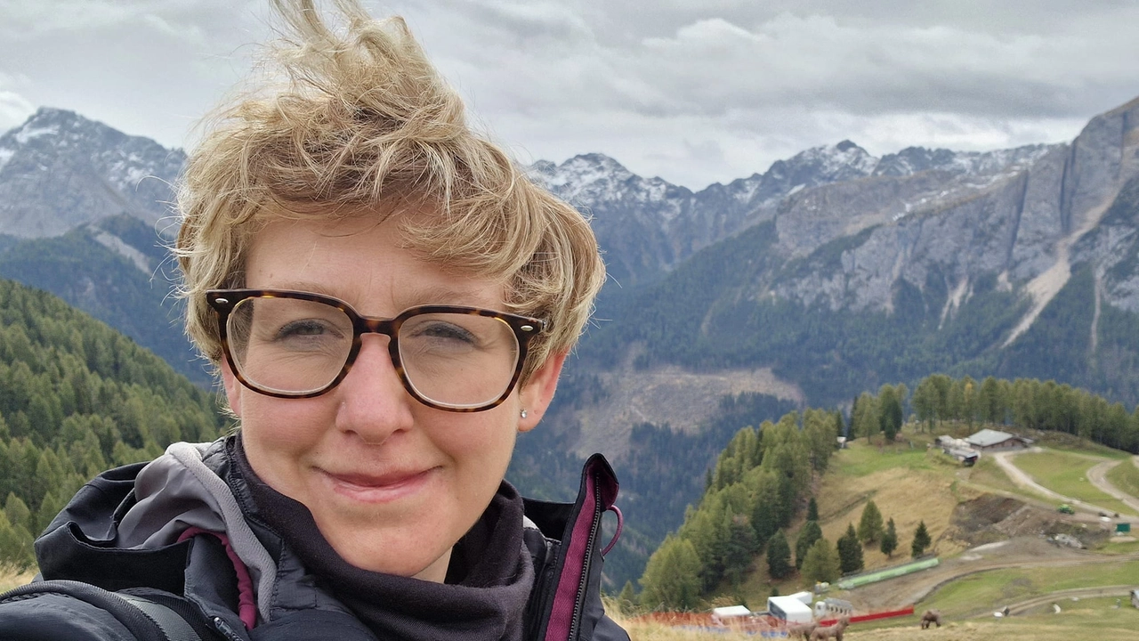 Martina Toninelli durante un'escursione sull'Appennino pistoiese