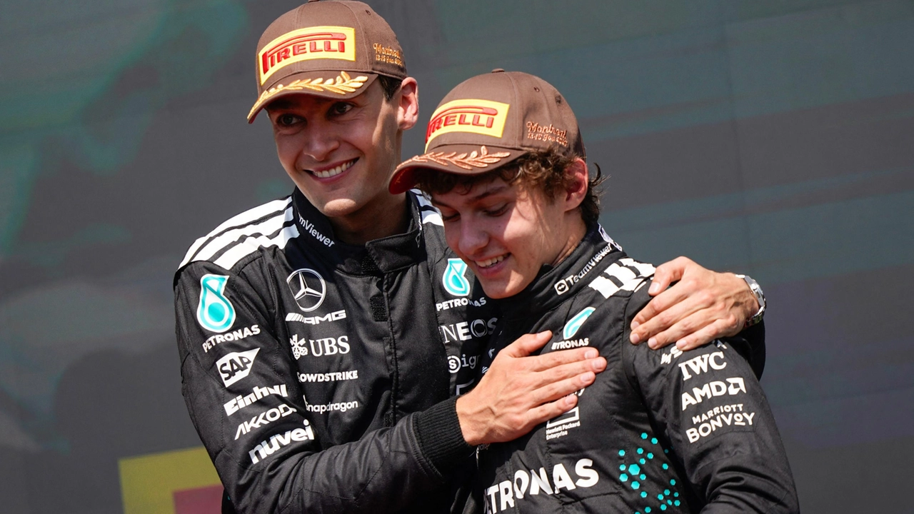 F1 Canada, Russell vince su Verstappen. Terzo Antonelli: primo podio. McLaren: contatto Piastri-Norris