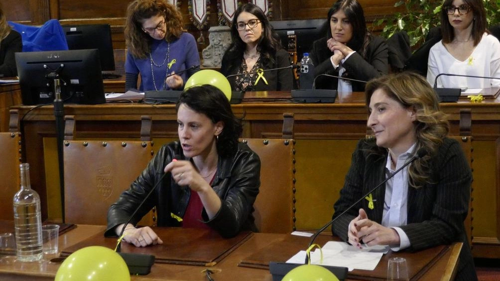 In primo piano Chiara Martegiani e la consigliera comunale Martina Guerrini
