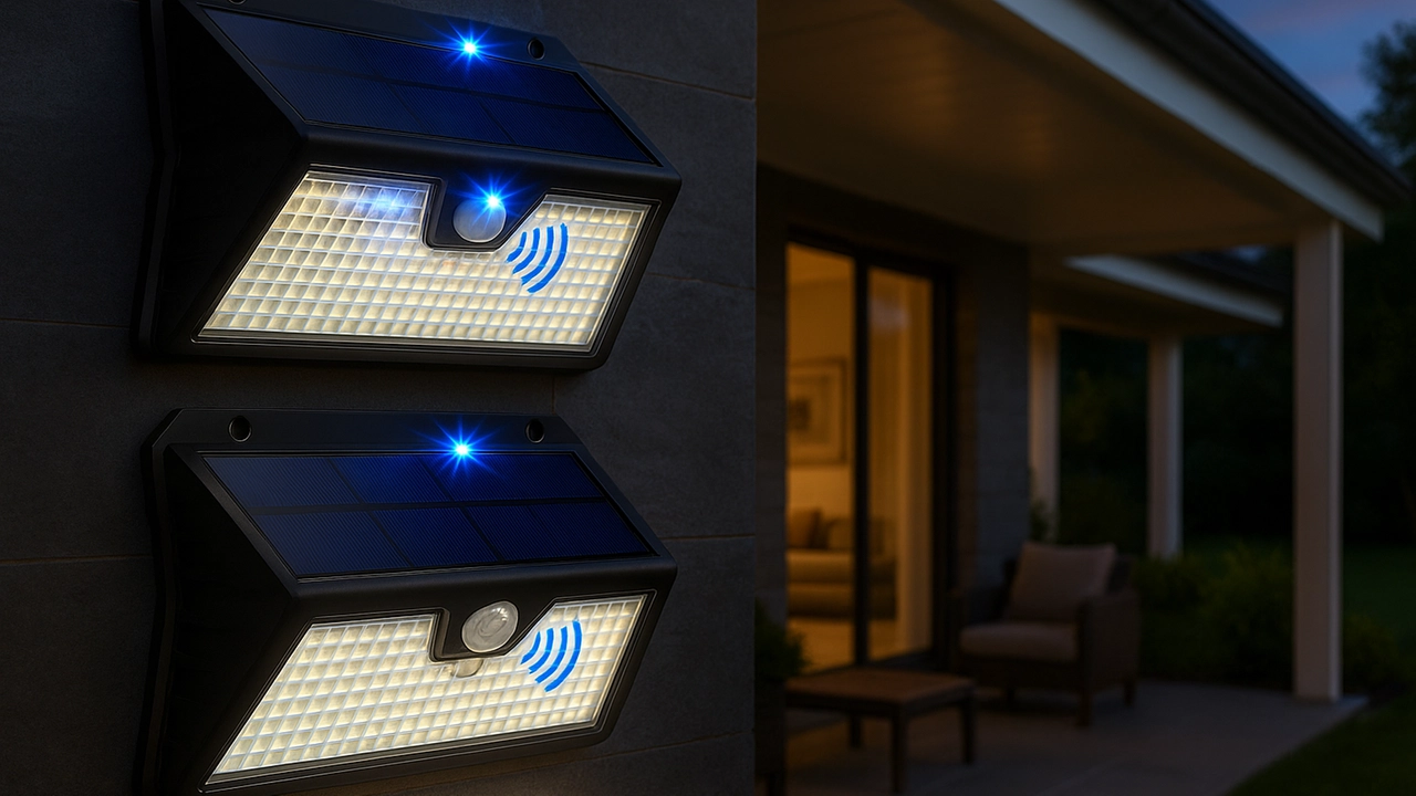 Faretto solare OUILA da 185 LED Faretto solare OUILA da 185 LED