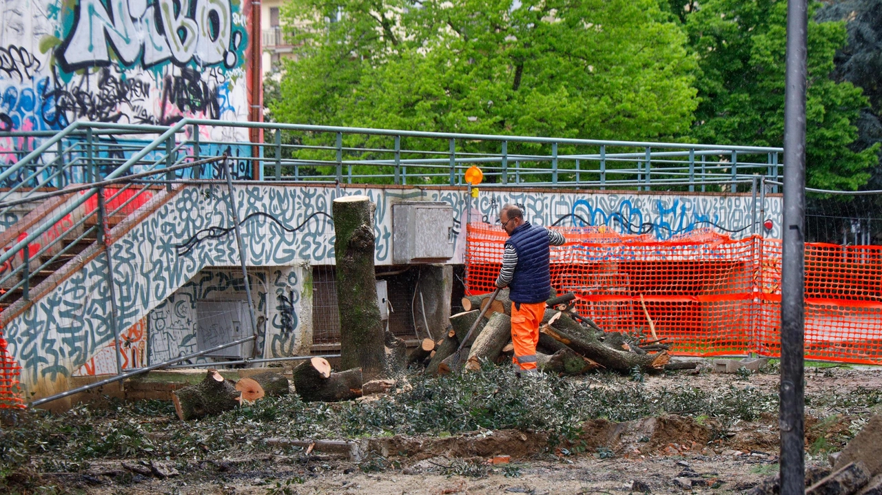 Piazza Togliatti, iniziati i lavori di Alia per la costruzione della nuova isola ecologica, punto di raccolta rifiuti per il mercato