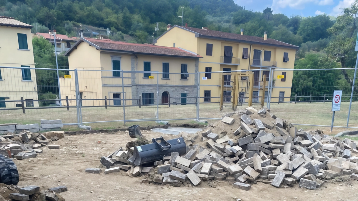 Al via la maxi sistemazione della frazione delle Sieci. Giochi, spazi verdi e marciapiedi. Al via la maxi sistemazione della frazione delle Sieci. Giochi, spazi verdi e marciapiedi.
