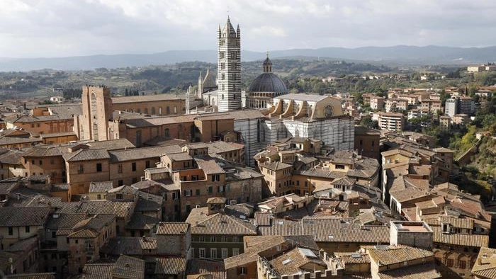 Una veduta del centro di Siena Una veduta del centro di Siena
