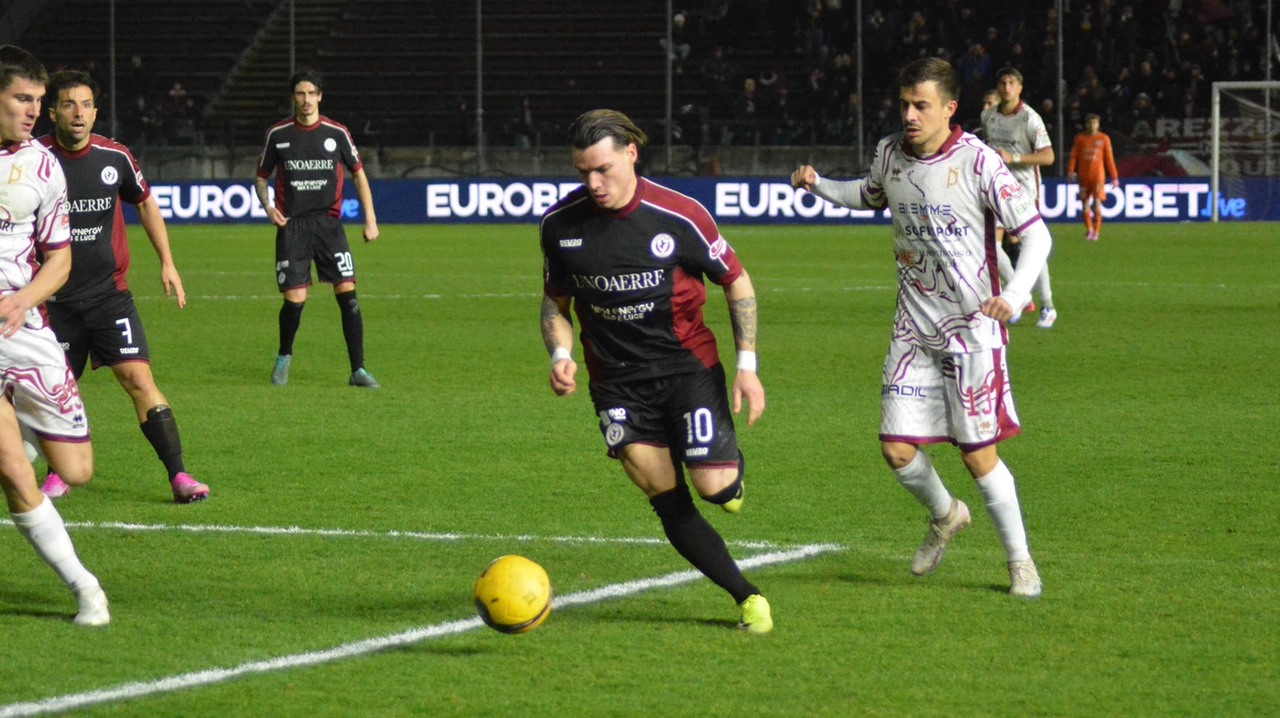 Arezzo-Pontedera (Foto Cristini)