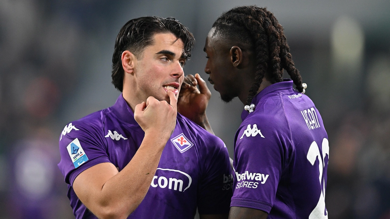 Juventus-Fiorentina: Sottil e Kean (Ansa)