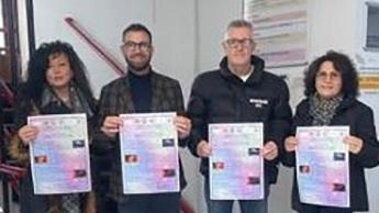 Da sinistra. Angela Nesti, il sindaco Luca Benesperi, Fabrizio Marchetti e Filomena Caraglia durante la presentazione
