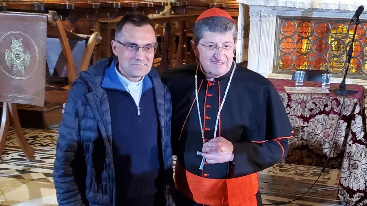 Don Gambelli nuovo arcivescovo di Firenze insieme al cardinale Giuseppe Betori