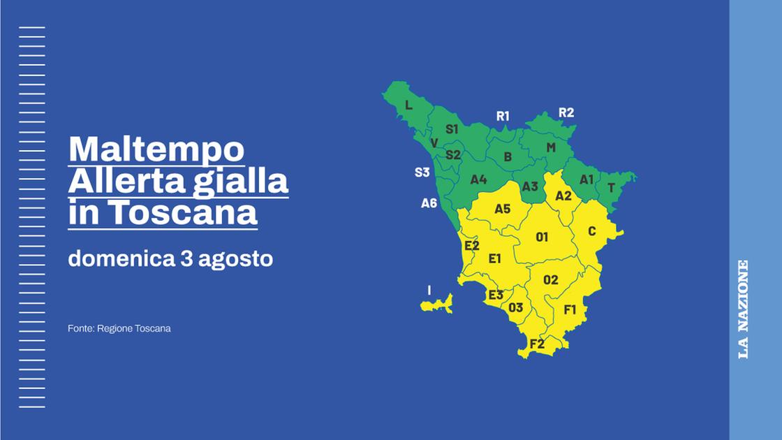 meteo toscana allerta gialla prolungata fino a mezzanotte ma da luned236 tornano sole e caldo