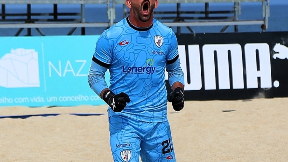 Il portiere nerazzurro Leandro Casapieri Il portiere nerazzurro Leandro Casapieri