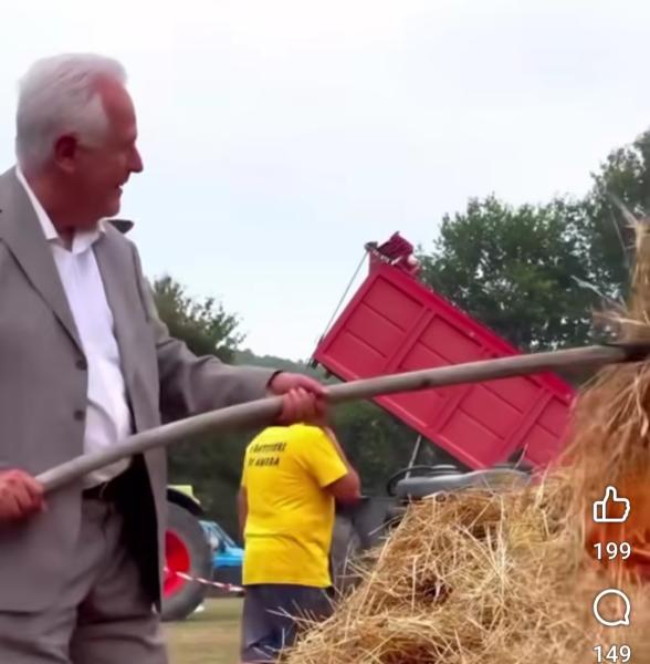 il presidente giani ad ambra per la festa della battitura
