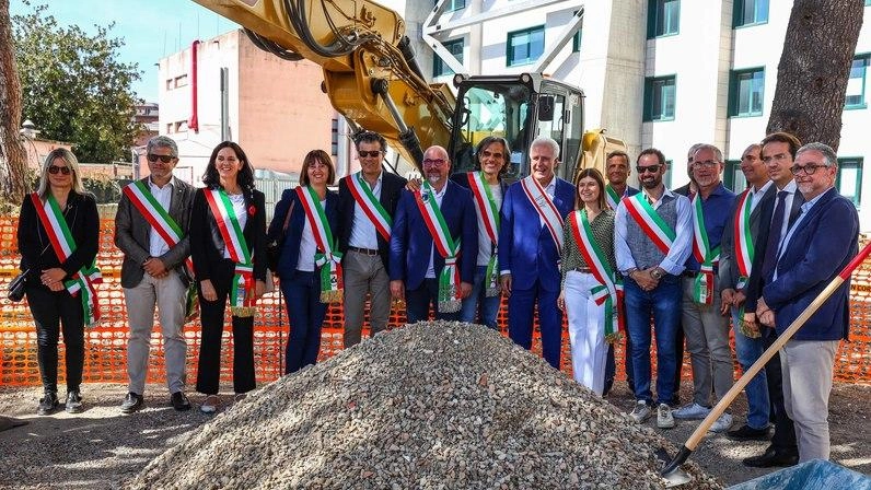L’inaugurazione del cantiere del blocco H dell’ospedale San Giuseppe di Empoli avvenuta sabato 30 settembre 2023