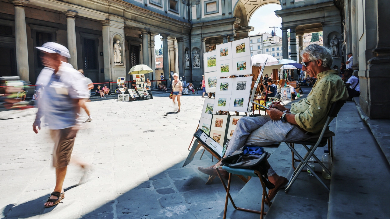 Il cortile degli Uffizi. Alcune opere postate sul profilo Instagram del museo sono state censurate dal social network di Mark Zuckerberg Il cortile degli Uffizi. Alcune opere postate sul profilo Instagram del museo sono state censurate dal social network di Mark Zuckerberg