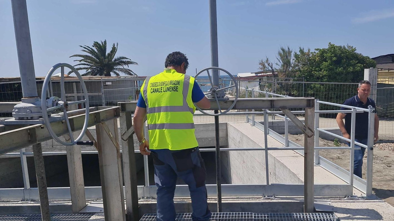 La nuova idrovora “La Turbina” realizzata a Marinella di Sarzana dal Consorzio del Canale Lunense