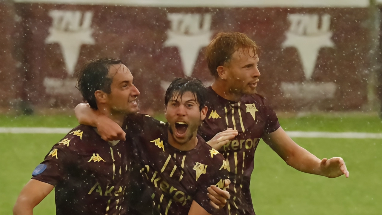 La gioia del Tau per la vittoria La gioia del Tau per la vittoria