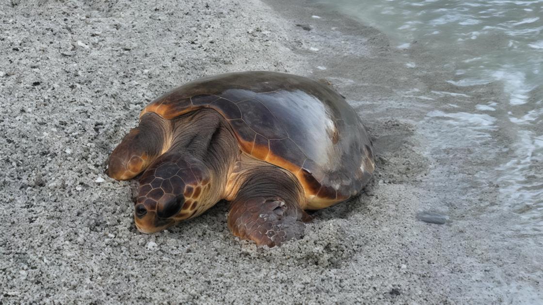 Una Caretta caretta a Monterosso. Il Parco rafforza il monitoraggio Una Caretta caretta a Monterosso. Il Parco rafforza il monitoraggio