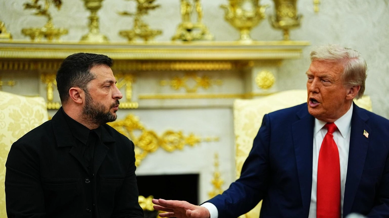 L'incontro allo studio ovale con Zelensky L'incontro allo studio ovale con Zelensky