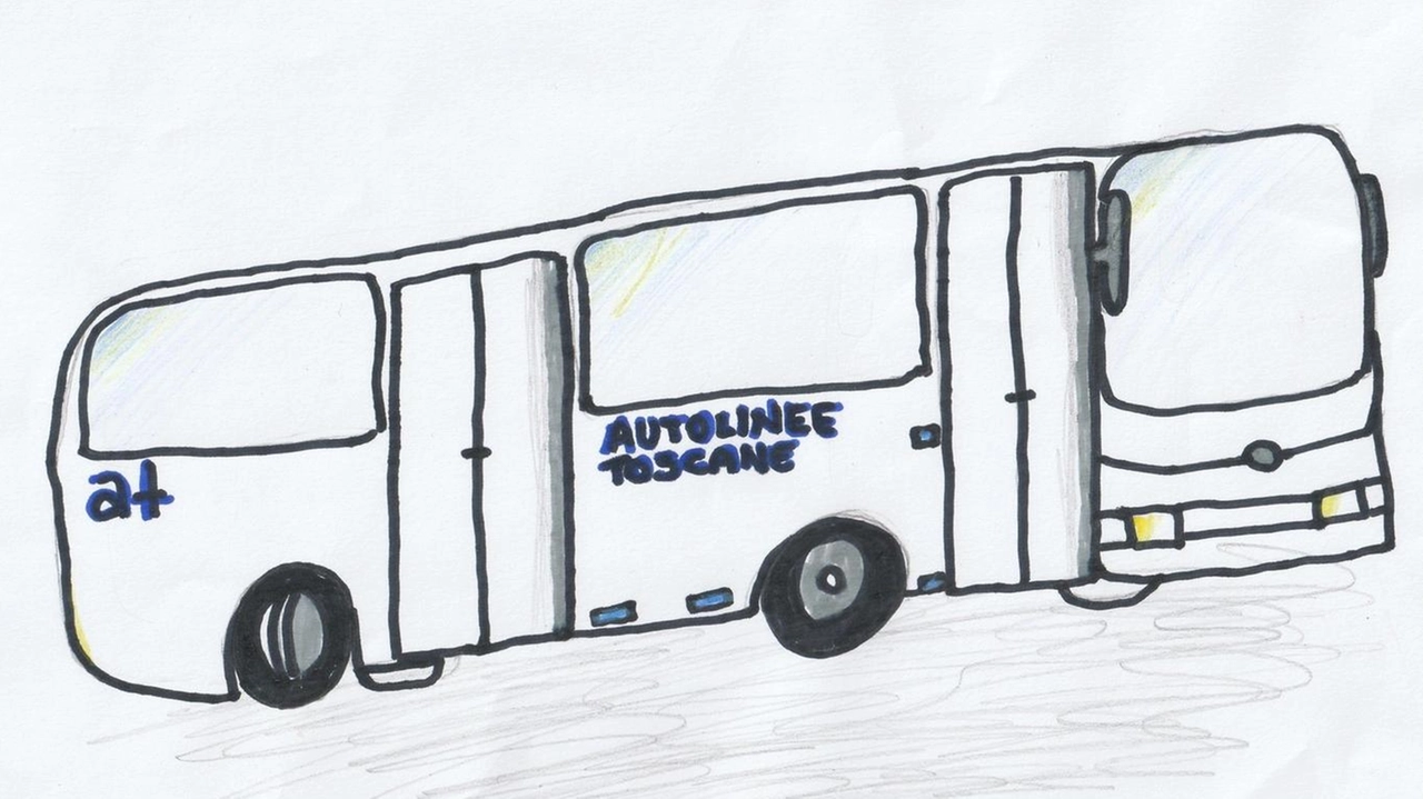 L’autobus disegnato dagli studenti della II E «Toniolo»