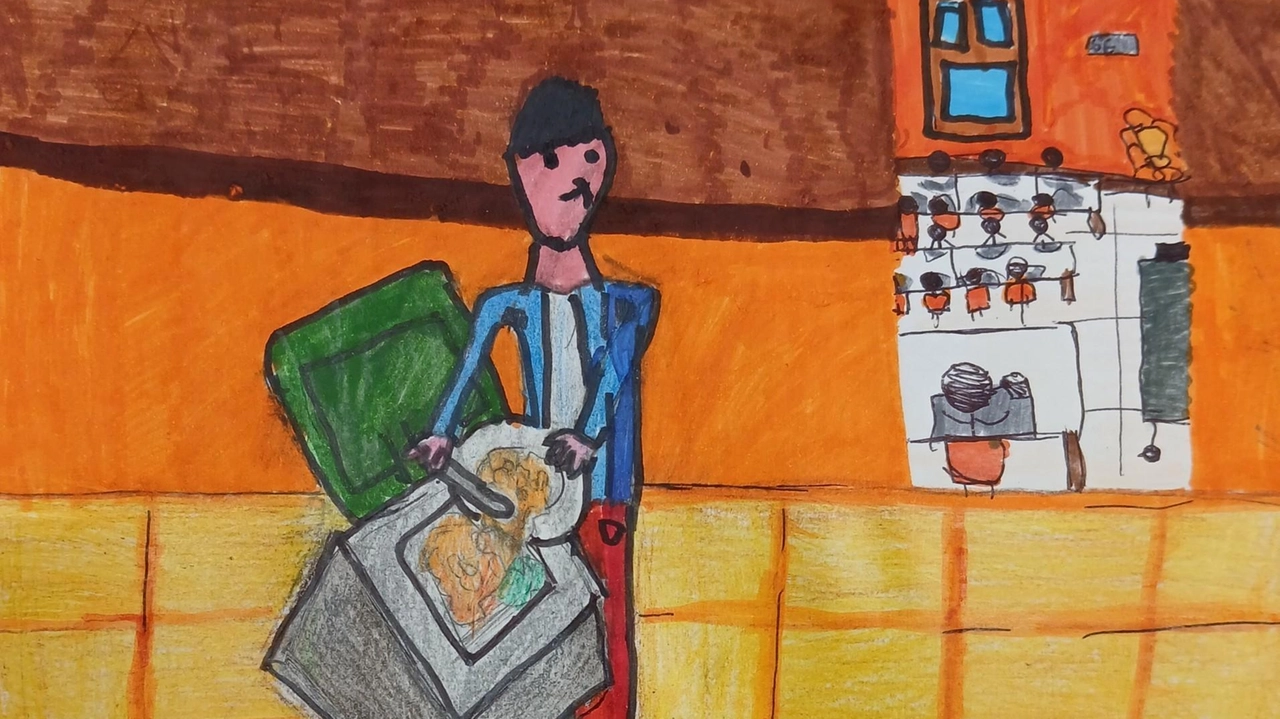 Un disegno realizzato dai ragazzi Un disegno realizzato dai ragazzi