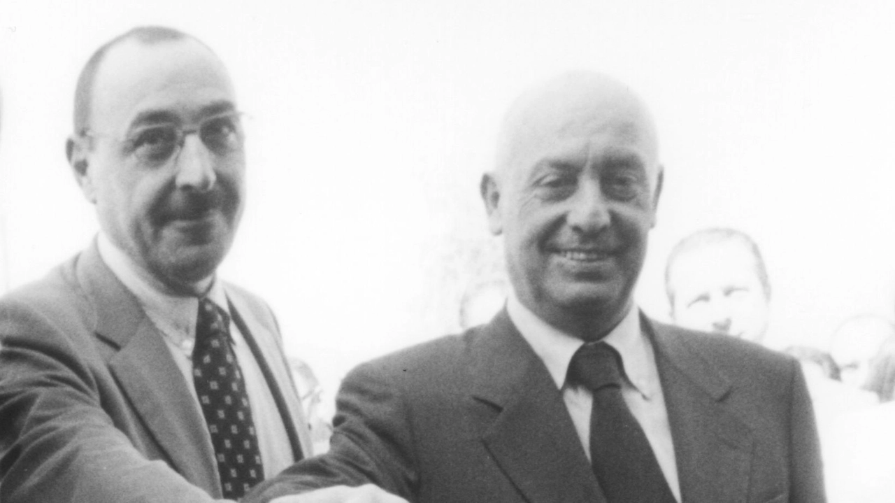 A destra Francesco Franceschini in una foto del 1998