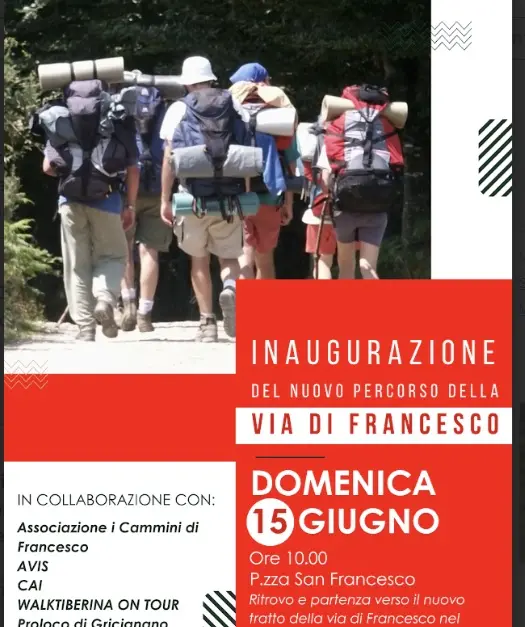 Sansepolcro inaugura il nuovo tratto della Via di Francesco