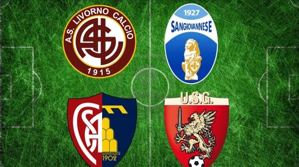 Domenica Montevarchi-Grosseto e Livorno-Sangiovannese Domenica Montevarchi-Grosseto e Livorno-Sangiovannese
