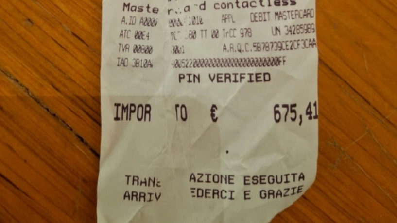 Lo scontrino record