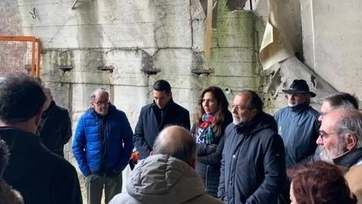 Uno dei tanti presidi alla galleria della Guinza per la relizzazione dell’arteria Due Mari