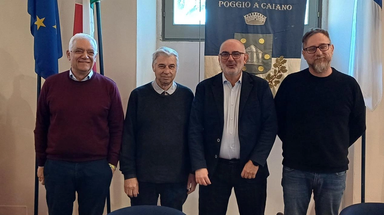 Il sindaco con gli assessori Mastropieri e Baroncelli e il responsabile tecnico Il sindaco con gli assessori Mastropieri e Baroncelli e il responsabile tecnico