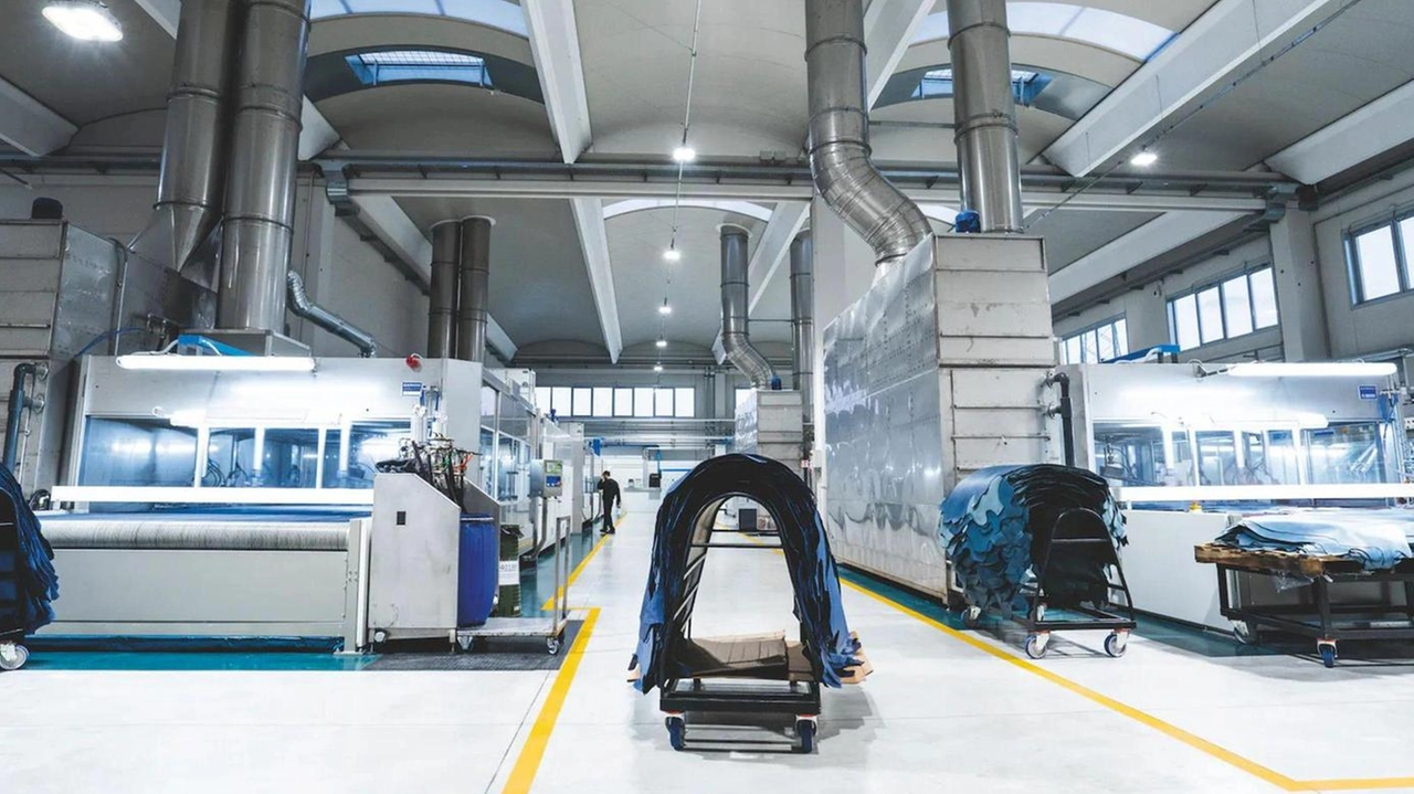 Nella foto uno scorcio degli interni della Conceria Masoni