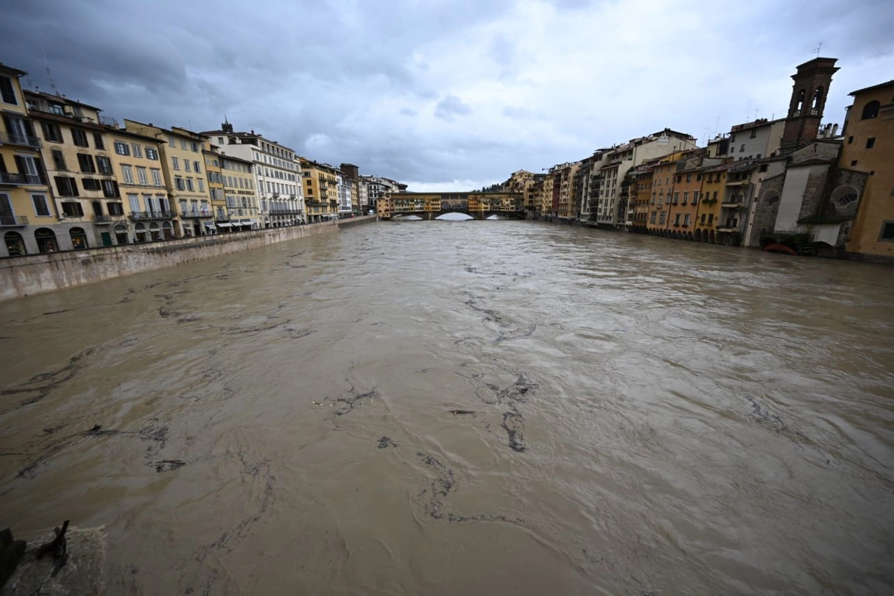 La piena dell'Arno a Firenze