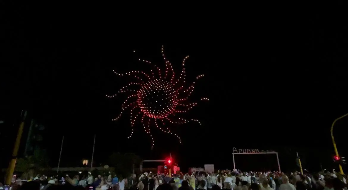 Spettacolo Magico in Volo: Droni e la Voce Inconfondibile di Andrea Bocelli Incantano il Cielo