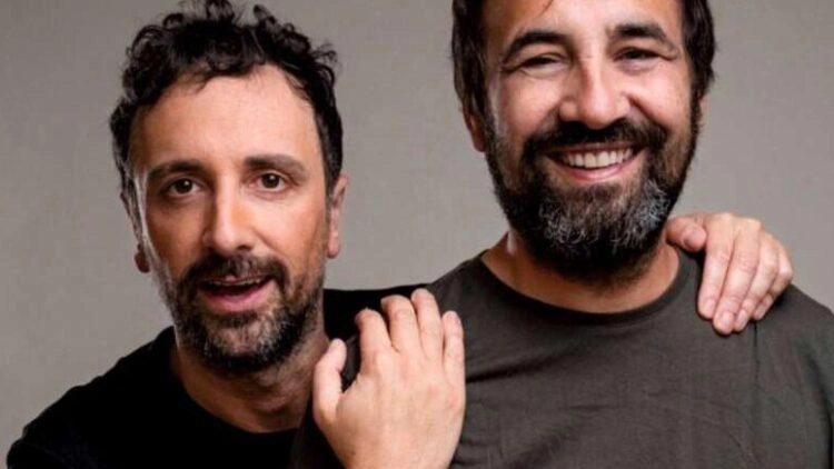Sopra, Leonardo Fiaschi e Michele Crestacci. Sotto, Andrea Kaemmerle