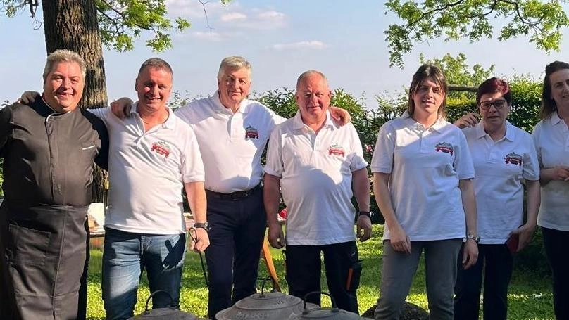 Alcuni dei protagonisti dell’iniziativa andata in scena in Valpolicella