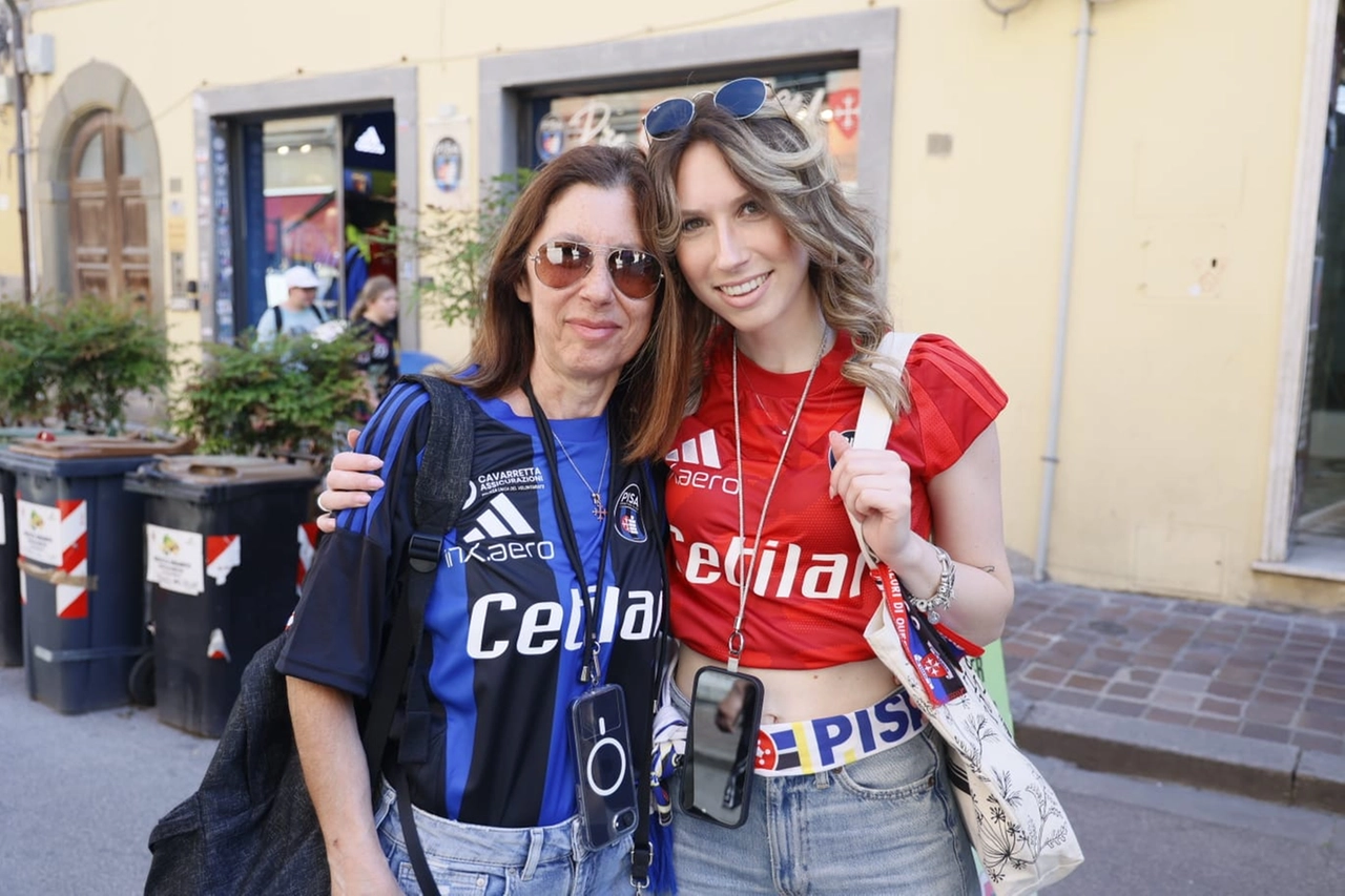 Martina De Santi e Alessandra Bartalini in attesa per la sfida allo stadio
