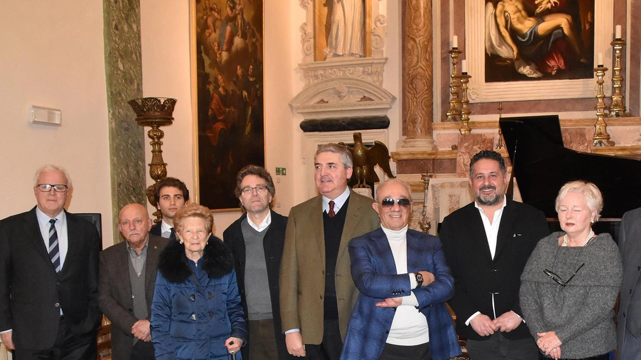 Un momento della presentazione di ieri della ventisettesima edizione del «Premio internazionale pianistico Scriabin» che prenderà il via oggi