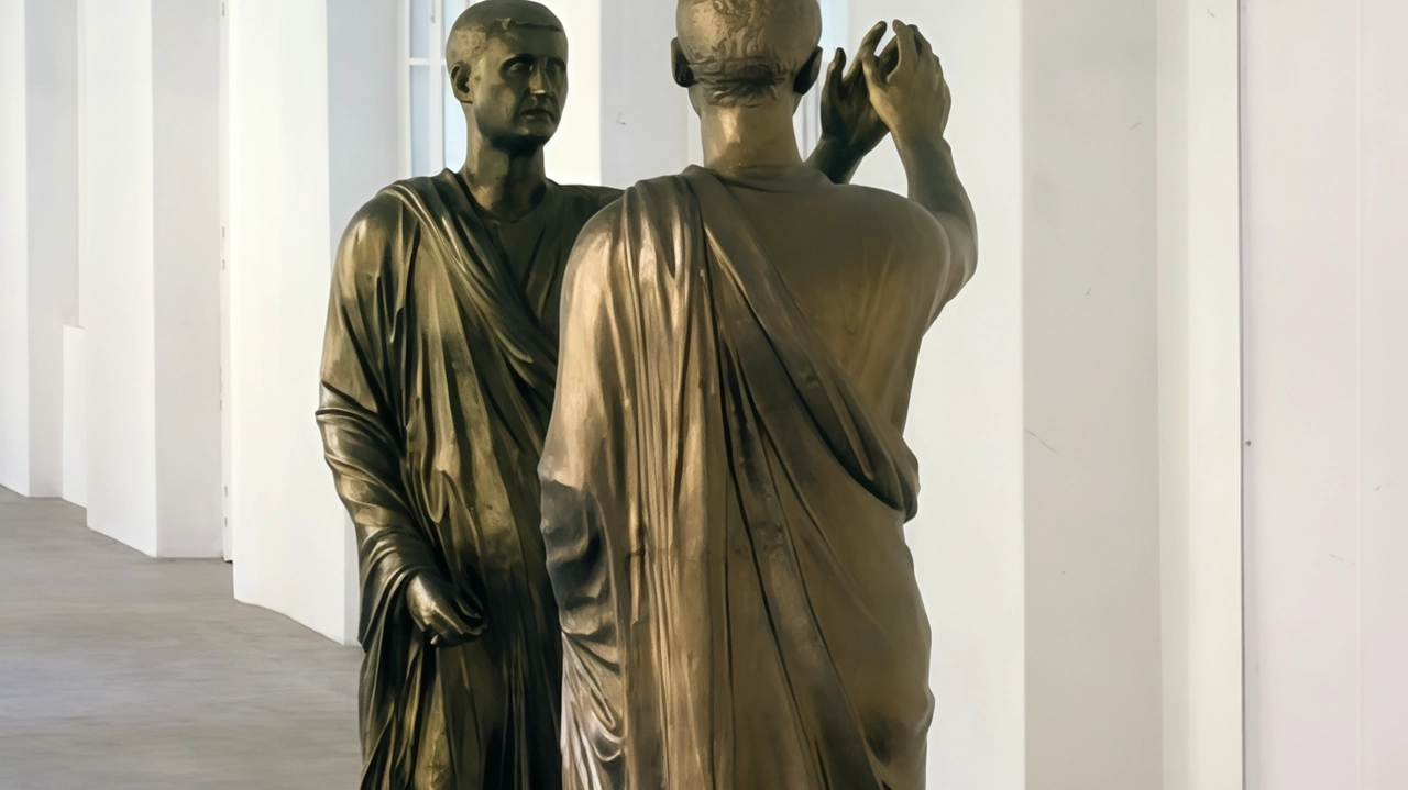 Un’opera di Michelangelo Pistoletto, già protagonista delle grandi mostre dedicate agli Etruschi nel 1985 Un’opera di Michelangelo Pistoletto, già protagonista delle grandi mostre dedicate agli Etruschi nel 1985