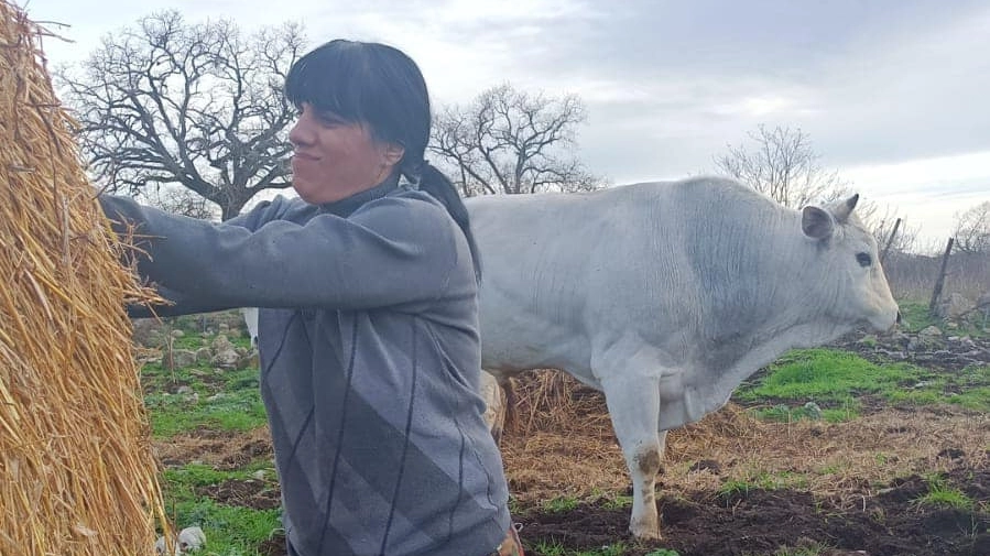 Emanuela Caruso che da 40 anni lavora nel mondo dell'agricoltura