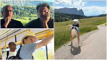 Tra “borseggiatori” e voglia di mare, le vacanze di Carlo Conti e Leonardo Pieraccioni in montagna