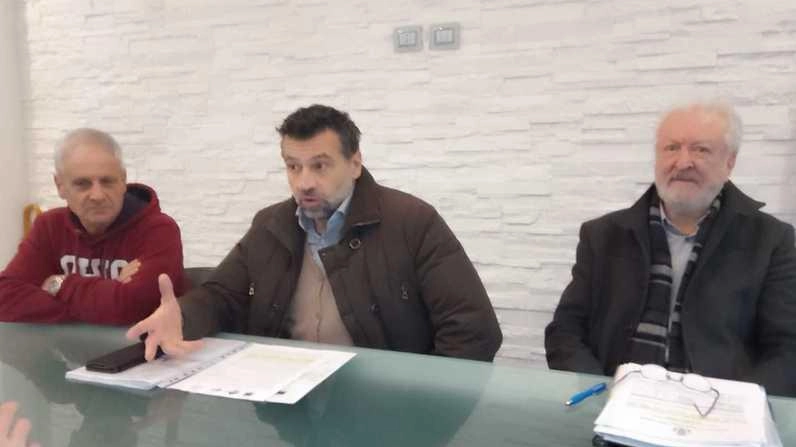Nicola Livi (Uil), Riccardo Cappellini (Cgil) e Andrea Bini (Cisl) Nicola Livi (Uil), Riccardo Cappellini (Cgil) e Andrea Bini (Cisl)