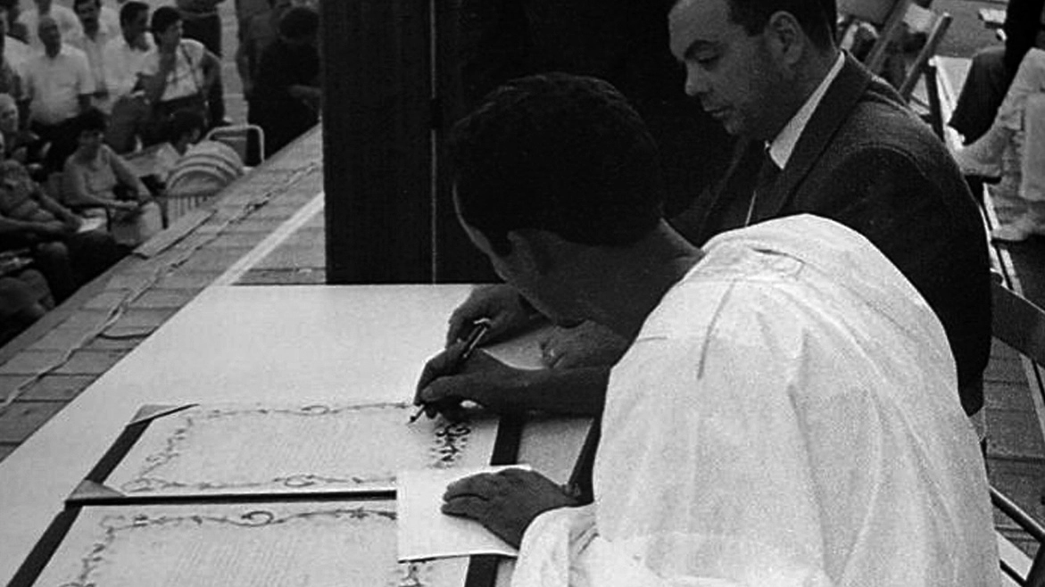 La storica firma di amicizia col popolo Saharawi del 1984 coi sindaci Marini e Fadel