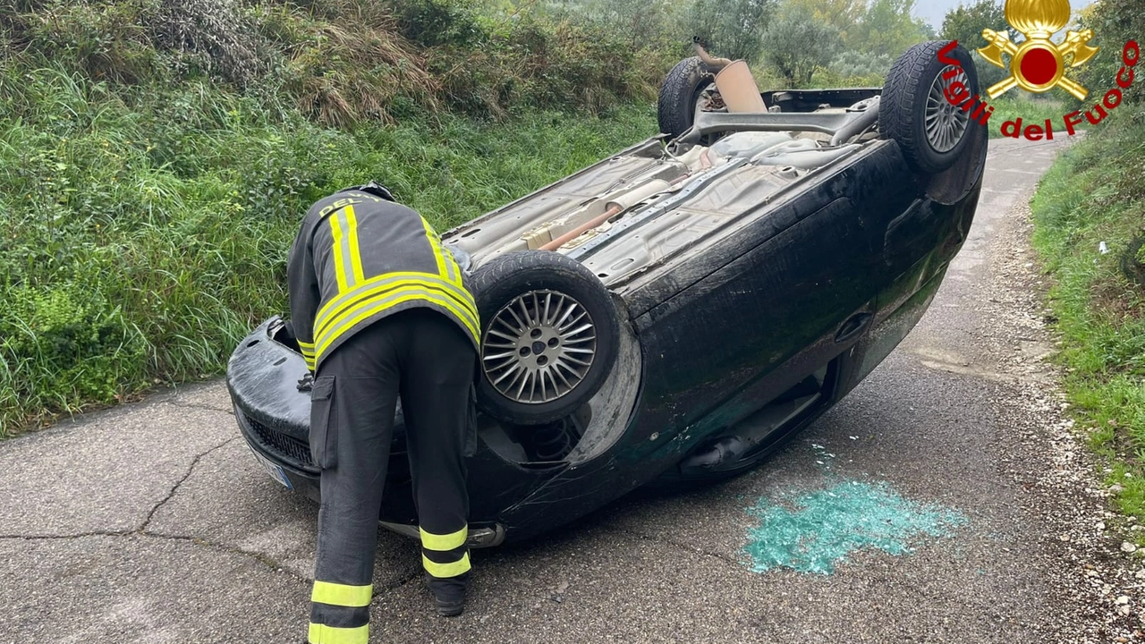 L'auto coinvolta nell'incidente