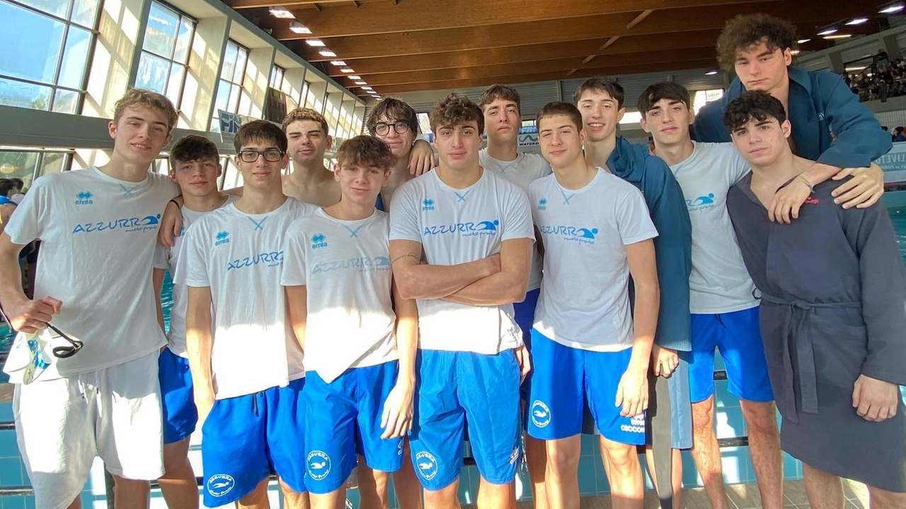Alcuni nuotatori dell'Azzurra