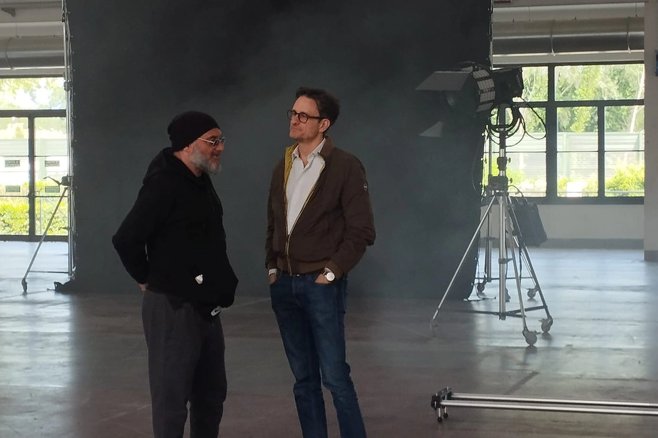 EMANUELE VIETINA E SIMONE BIANCHI SUL SET