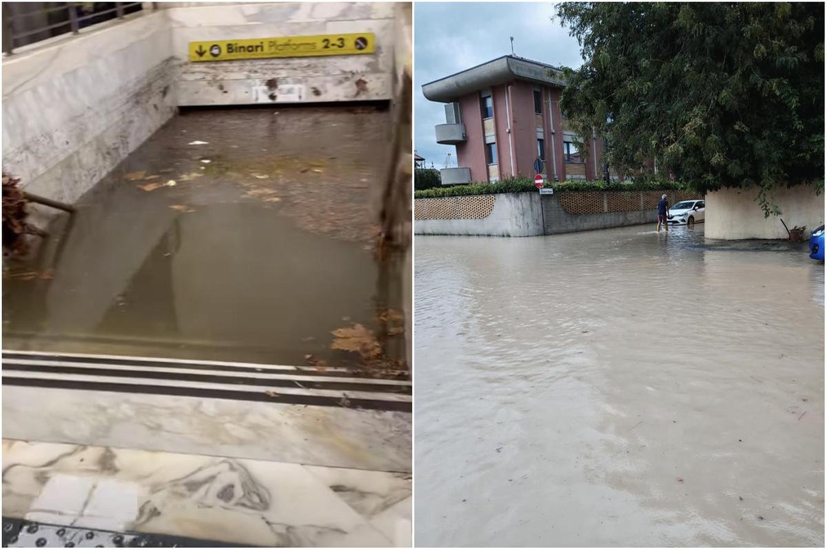 maltempo su massa carrara pioggia forte allagamenti timori per il livello dei fiumi